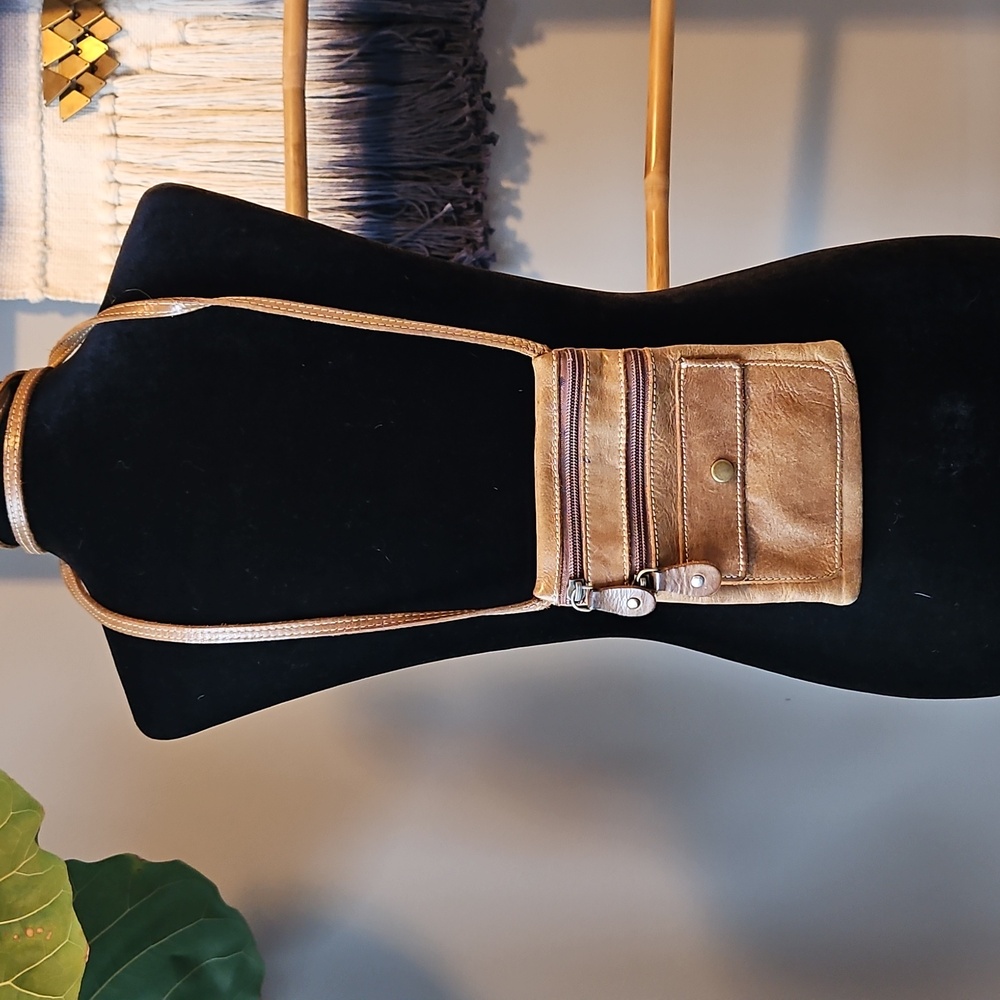 Roots TRIBE Leather Mini Crossbody